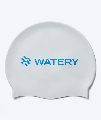 Watery badmössa - Signature Metallic - Vit/blå