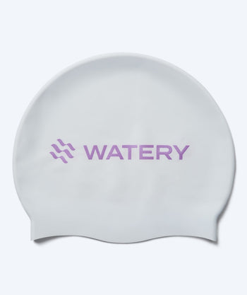 Watery badmössa - Signature Metallic - Vit/lila