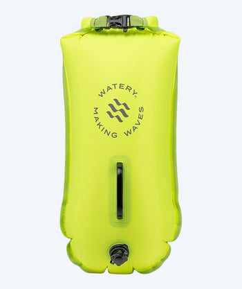 Watery simväska - Swim Buoy & Dry Bag 28L - Fluo Gul