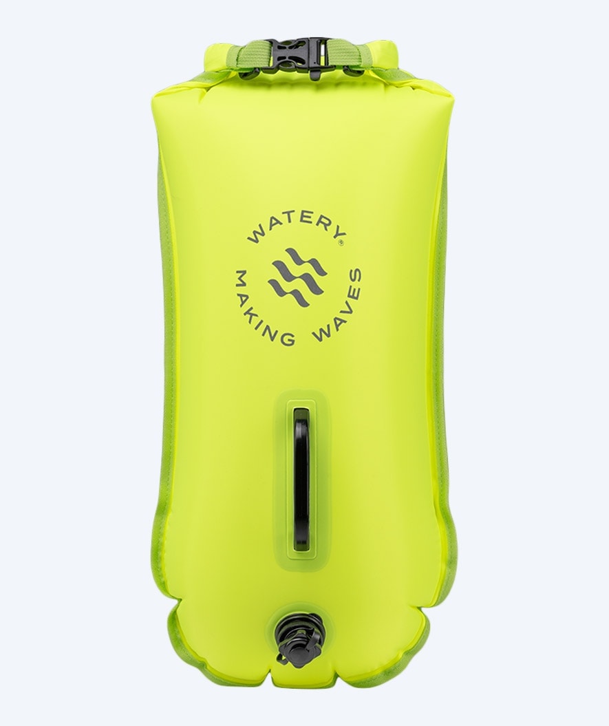 Watery simväska - Swim Buoy & Dry Bag 28L - Fluo Gul