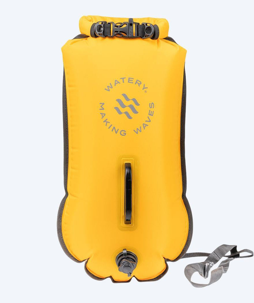 Watery simväska - Swim Buoy & Dry Bag 28L - Gul