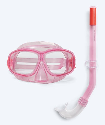Watery Combo snorkelset för barn (4-10) - Wyre - Ljusrosa