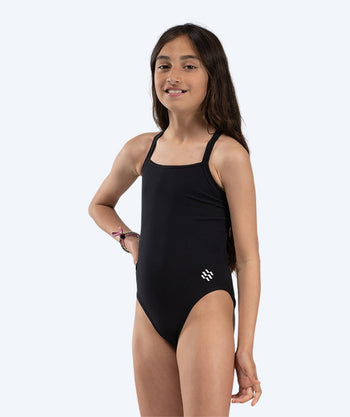 Watery baddräkt för flickor - Freestyler Solid - Svart